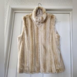 Faux fur vest
